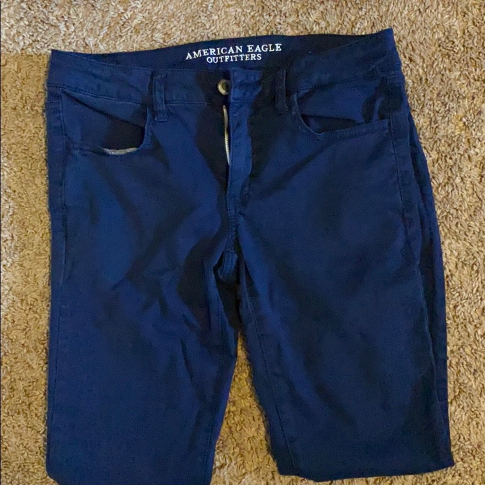 Navy jeans